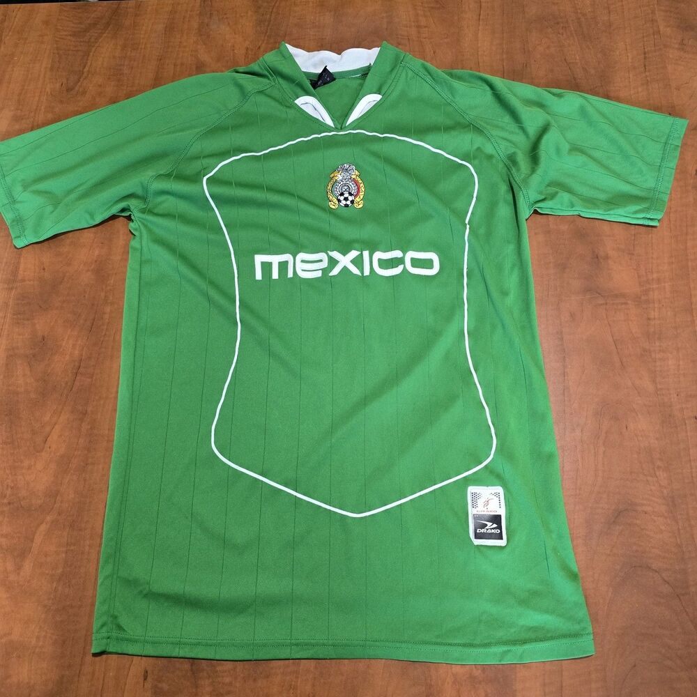 Vintage Drako 05-06 Mexico Mens Football Team International Fan Supporter Kit M